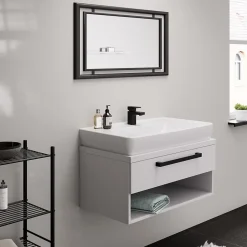 Mitigeur de lavabo 70 hansgrohe Vernis Shape noir mat