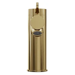 Mitigeur de lavabo avec mousseur orientable, taille M, doré, H.14,3 cm, GoodHome Maza