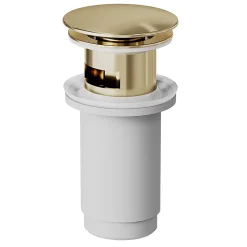 Mitigeur de lavabo avec mousseur orientable, taille M, doré, H.14,3 cm, GoodHome Maza