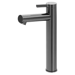 Mitigeur de lavabo avec mousseur orientable, taille XL, gun metal, H.25,7 cm, GoodHome Maza
