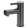 Mitigeur de lavabo avec mousseur orientable, taille M, gun metal, H.14,3 cm, GoodHome Maza