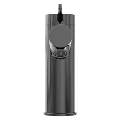 Mitigeur de lavabo avec mousseur orientable, taille M, gun metal, H.14,3 cm, GoodHome Maza