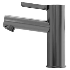 Mitigeur de lavabo avec mousseur orientable, taille M, gun metal, H.14,3 cm, GoodHome Maza