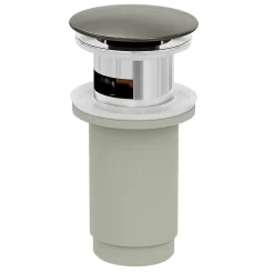 Mitigeur de lavabo avec mousseur orientable, taille M, gun metal, H.14,3 cm, GoodHome Maza