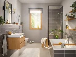 Mitigeur de lavabo avec tirette et vidage chromé, Hansgrohe Rebris E 110 CoolStart