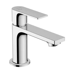 Mitigeur de lavabo avec tirette et vidage chromé, Hansgrohe Rebris E 80 CoolStart