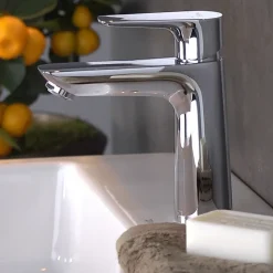 Mitigeur de lavabo avec tirette et vidage chromé, Hansgrohe Talis E 110 EcoSmart
