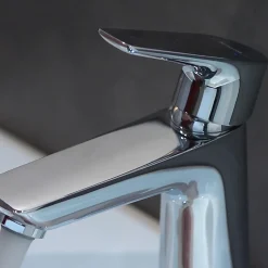 Mitigeur de lavabo avec tirette et vidage chromé, Hansgrohe Talis E 110 EcoSmart