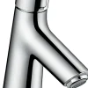 Mitigeur de lavabo avec tirette et vidage chromé Hansgrohe Talis S Ø4,6 x H.19 cm