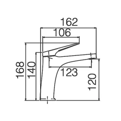 Mitigeur de Lavabo Bec Bas Anti-Calcaire Or Brossé IMEX DELOS BDD055-1OC