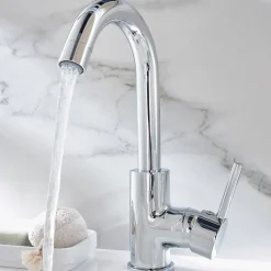 Mitigeur de lavabo chromé GoodHome Coggia
