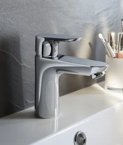 Mitigeur de lavabo chromé Hansgrohe Ecos L