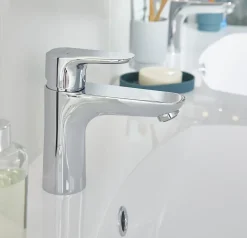 Mitigeur de lavabo chromé Hansgrohe Ecos L