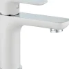 Mitigeur de lavabo chromé blanc Edouard Rousseau Milk
