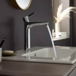 Mitigeur de lavabo chromé Hansgrohe Waterforms XL