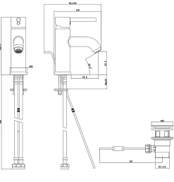 Mitigeur de lavabo chromé GoodHome Hoffell