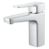 Mitigeur de lavabo chromé taille M avec bonde clic-clac, GoodHome Teesta