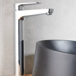 Mitigeur de lavabo chromé GoodHome Cavally XL
