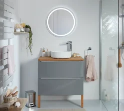 Mitigeur de lavabo chromé GoodHome Cavally XL