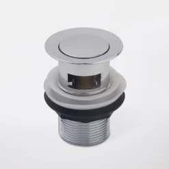 Mitigeur de lavabo chromé effet chute d'eau GoodHome Olmeto