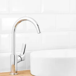 Mitigeur de lavabo chromé Hansgrohe MySport Swivel