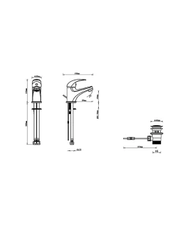Mitigeur de lavabo chromé GoodHome Eidar