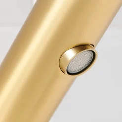 Mitigeur de lavabo doré brossé GoodHome Nyasa