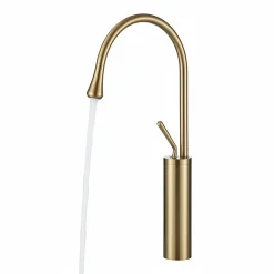 Mitigeur de lavabo doré L - Installation facile et finition premium