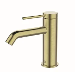 Mitigeur de lavabo EsseBagno en laiton or brossé