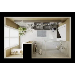 Mitigeur de lavabo H.17,4 cm, gun metal, GoodHome Kolima