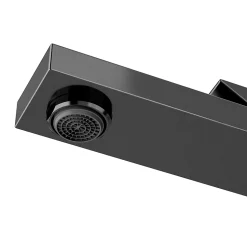 Mitigeur de lavabo H.17,4 cm, gun metal, GoodHome Kolima