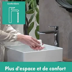 Mitigeur de lavabo Hansgrohe Talis E 240 EcoSmart avec tirette et vidage Chromé