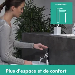 Mitigeur de lavabo Hansgrohe Talis Select S avec tirette et vidage finition chromée