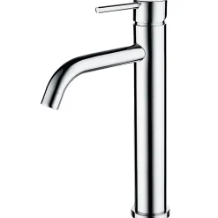 Mitigeur de lavabo haut, chromé, monocommande, mixte froid/chaud
