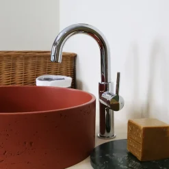Mitigeur de lavabo haut chrome Essebagno Reflet