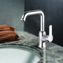 Mitigeur de lavabo haut mécanique chrome, Edouard Rousseau Molen