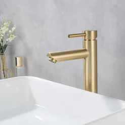 Mitigeur de lavabo LOMAZOO doré Kandy