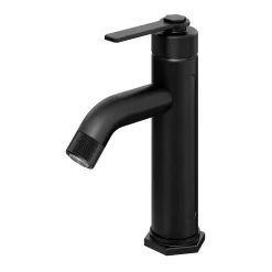 Mitigeur de lavabo M noir mat, GoodHome Selenga