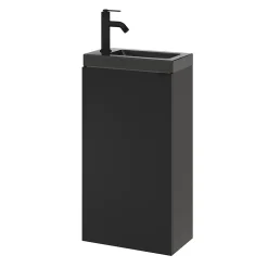 Mitigeur de lavabo M noir mat, GoodHome Selenga