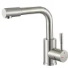 Mitigeur de lavabo mécanique inox, Edouard Rousseau Ylus