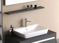 Mitigeur de lavabo mécanique inox, Edouard Rousseau Onabi
