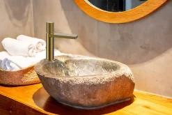 Mitigeur de lavabo mécanique laiton brossé, Edouard Rousseau Orcus