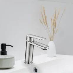 Mitigeur de lavabo mécanique chrome, Edouard Rousseau Ophir