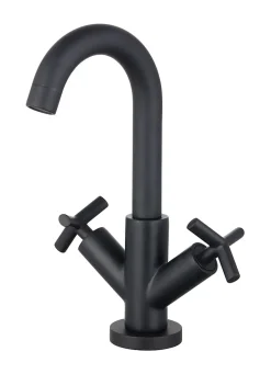 Mitigeur de lavabo noir Essebagno Essekross