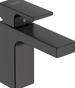 Mitigeur de lavabo noir mat Hansgrohe Vernis Shape 100