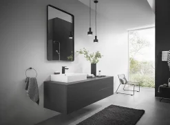 Mitigeur de lavabo noir mat Hansgrohe Vernis Shape 100