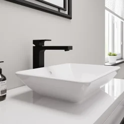 Mitigeur de lavabo noir mat Hansgrohe Vernis Shape