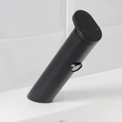 Mitigeur de lavabo noir mat GoodHome Nyasa