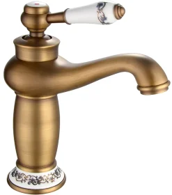 Mitigeur de lavabo vieux bronze Edouard Rousseau Marple