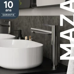 Mitigeur de lavabo XL, chrome, GoodHome Maza